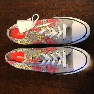 Floral Converse. NWT. Size 9.